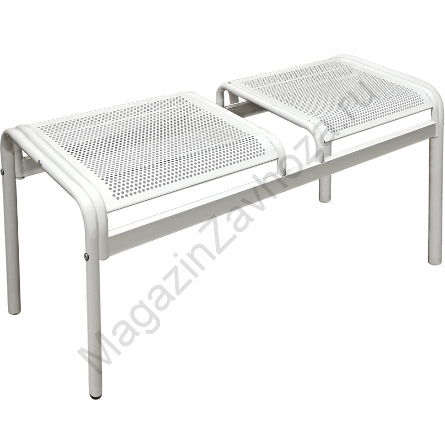 Скамейка металлическая двухместная М111-06 разборная конструкция