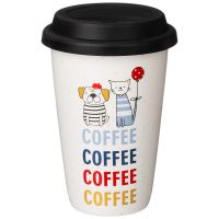 Кружка "Coffemania" с силиконовой крышкой, 390мл