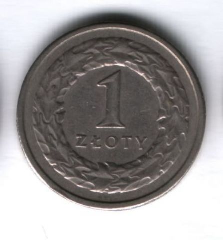 1 злотый 1992 года Польша