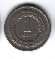 1 злотый 1992 года Польша