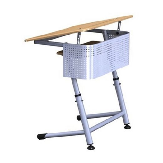 IT-1APN Стол ученический одноместный регулируемый с наклонной столешницей (МДФ бук)