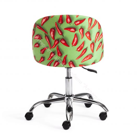 Кресло MELODY ткань/флок, олива, Botanica 03 pepper/23