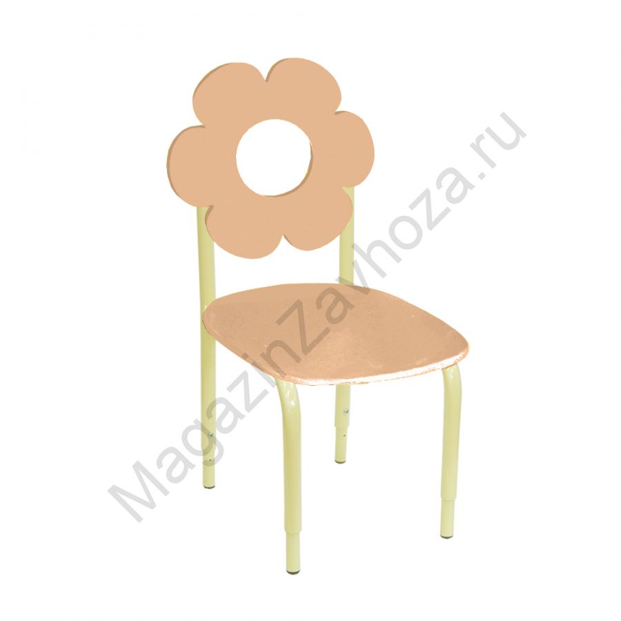 СТУЛ ДЕТСКИЙ НА М/К РЕГУЛИРУЕМЫЙ 2 МДФ ЦВЕТОК (СВЕТЛО-КОРИЧНЕВЫЙ)