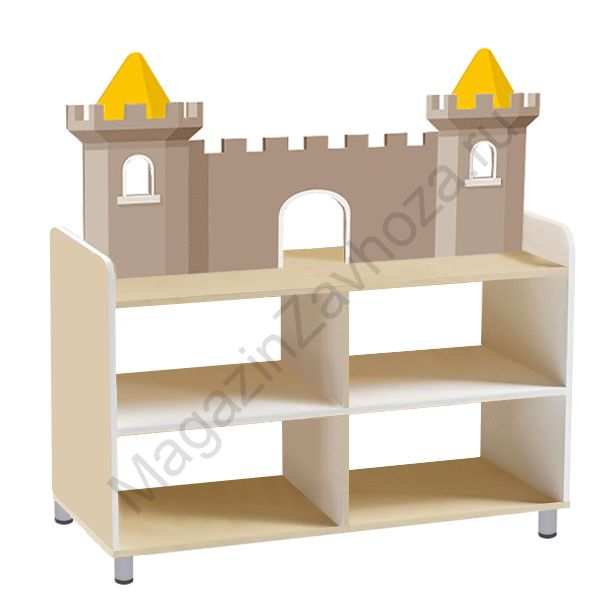 ТУМБА ДЛЯ ИГРУШЕК И ПОСОБИЙ 7 ДВУСТОРОННЯЯ НА ЦОКОЛЕ