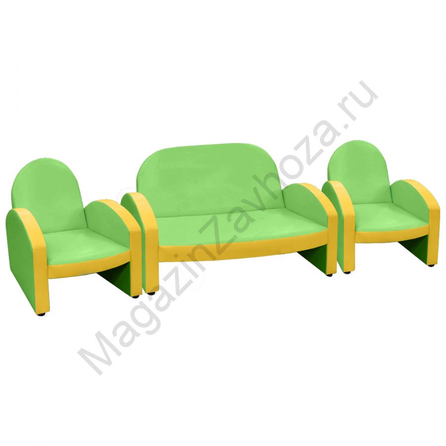 НАБОР "ЭКОНОМ" ДИВАН 154 САЛАТОВЫЙ 4