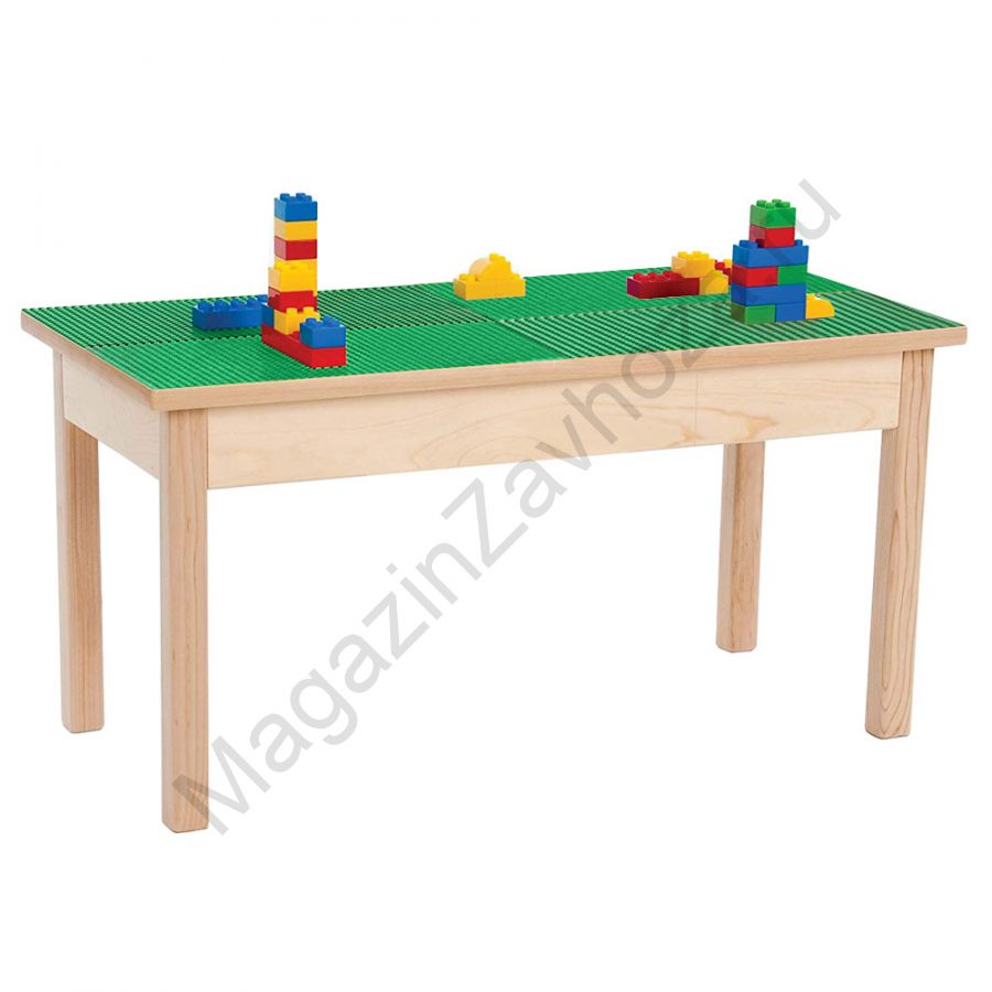 СТОЛ ДЕТСКИЙ ЛЕГО 30 "ДУПЛО" (4 ПЛАСТИНЫ) ЗЕЛЁНЫЕ