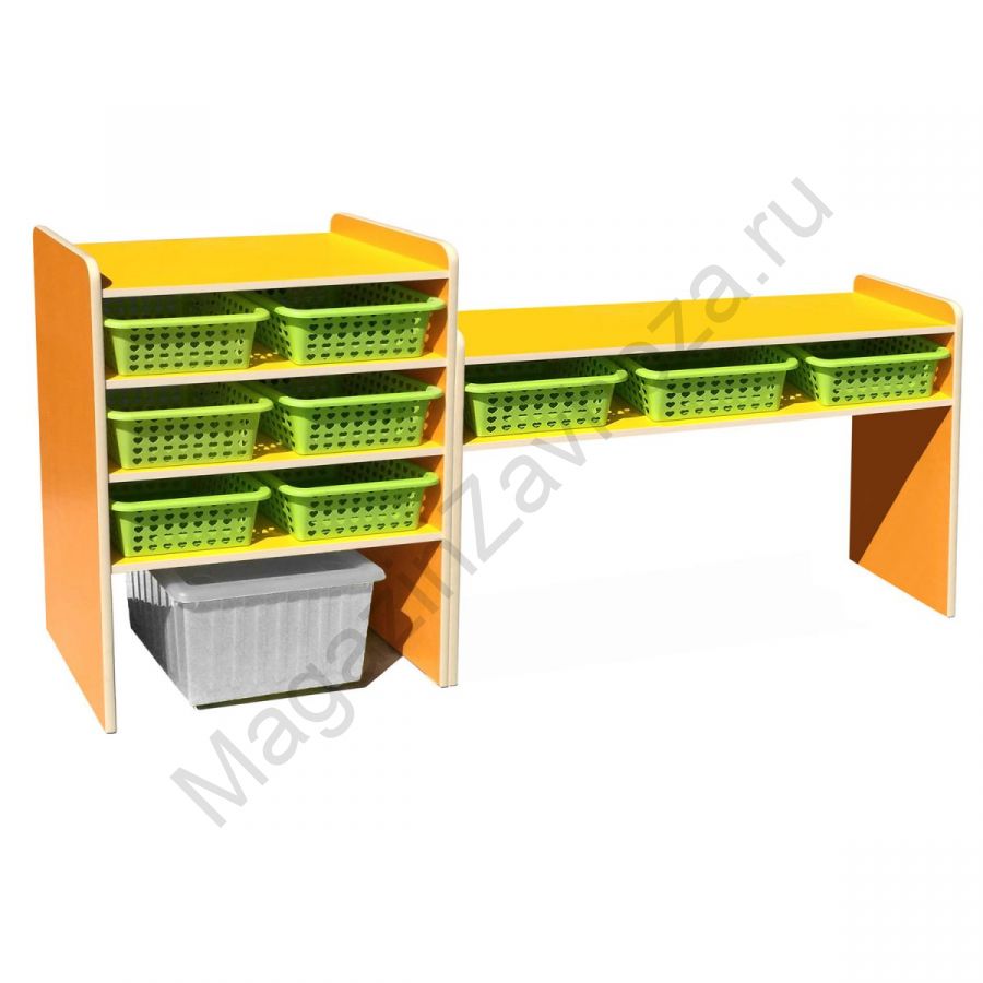 СТЕЛЛАЖ МОДЕЛЬ-12 С ПРИСТАВНЫМ СТОЛОМ