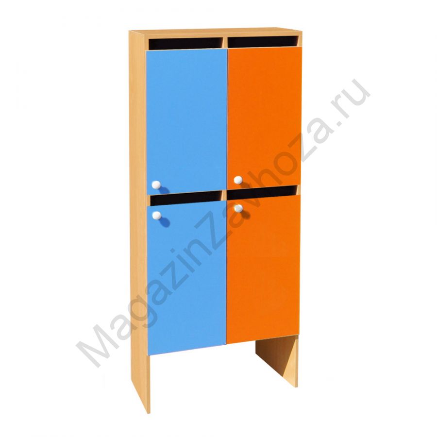 ШКАФ ДВУХЪЯРУСНЫЙ ШНД-6 (ЛДСП) 4 СЕКЦИИ
