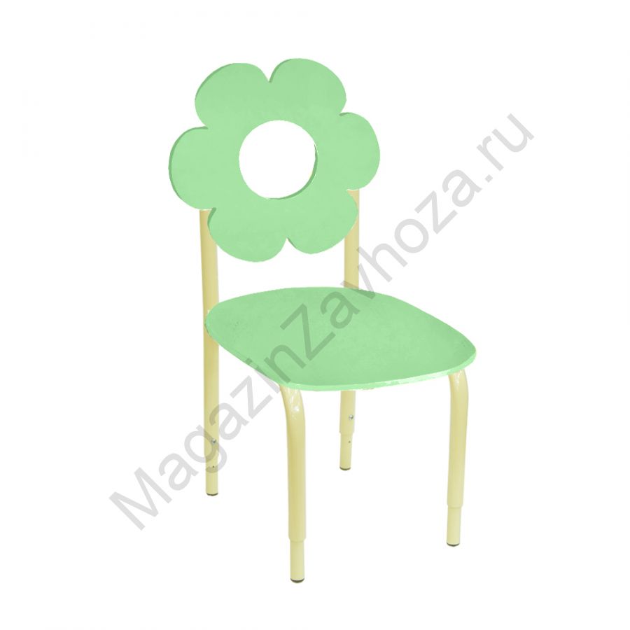 СТУЛ ДЕТСКИЙ НА М/К РЕГУЛИРУЕМЫЙ 2 МДФ ЦВЕТОК (САЛАТОВЫЙ)