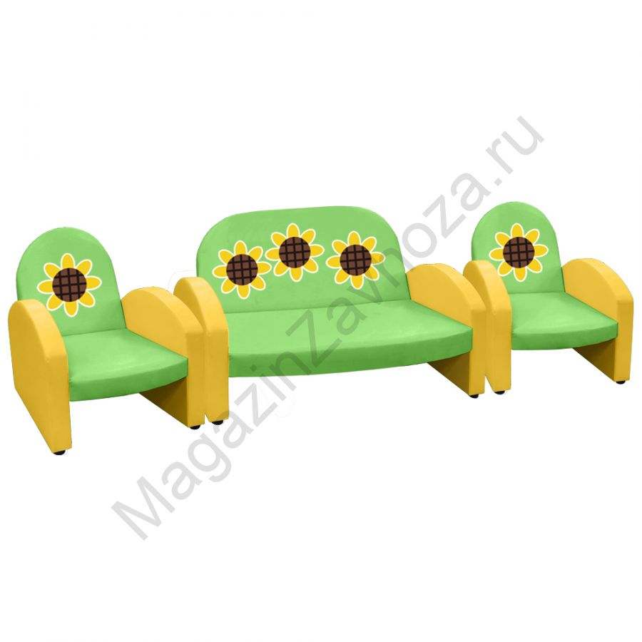 ДИВАН ЭКОНОМ 154 ПОДСОЛНУХИ ЗОНИРОВАНИЕ