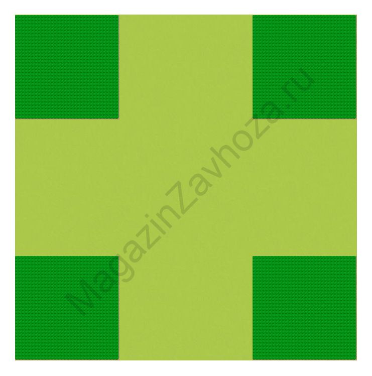 ИГРОВОЕ ПОЛЕ ДЛЯ МНОГОФУНКЦИОНАЛЬНОГО СТОЛА ЛЕГО (Квадрат) 4 секции по углам