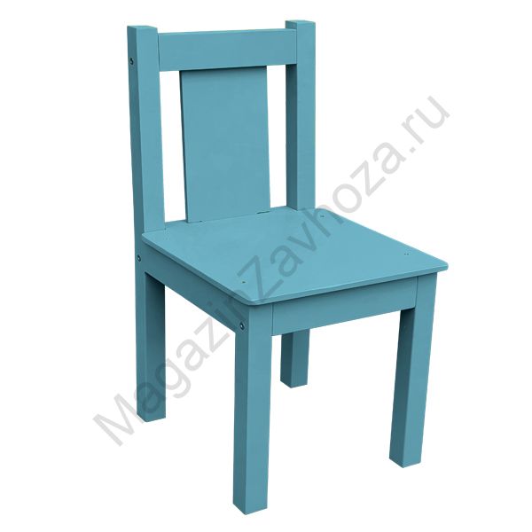 СТУЛ МДФ НЕРЕГУЛИРУЕМЫЙ ЛАЗУРНО-СЕРЫЙ 53