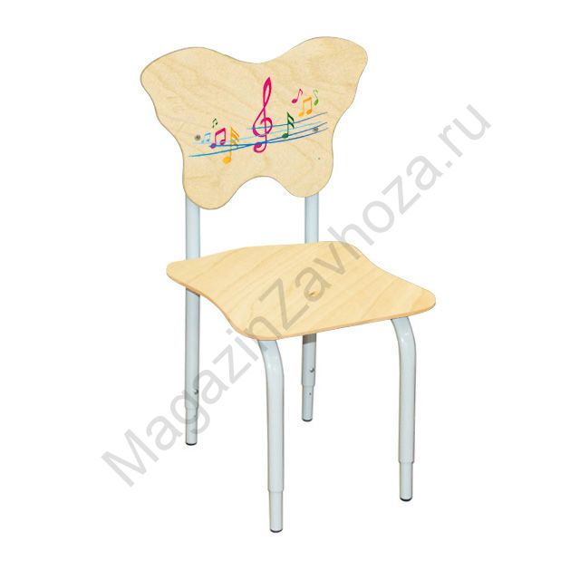 СТУЛ ДЕТСКИЙ НА МЕТАЛЛОКАРКАСЕ РЕГУЛИРУЕМЫЙ 3 ( МУЗЫКА )