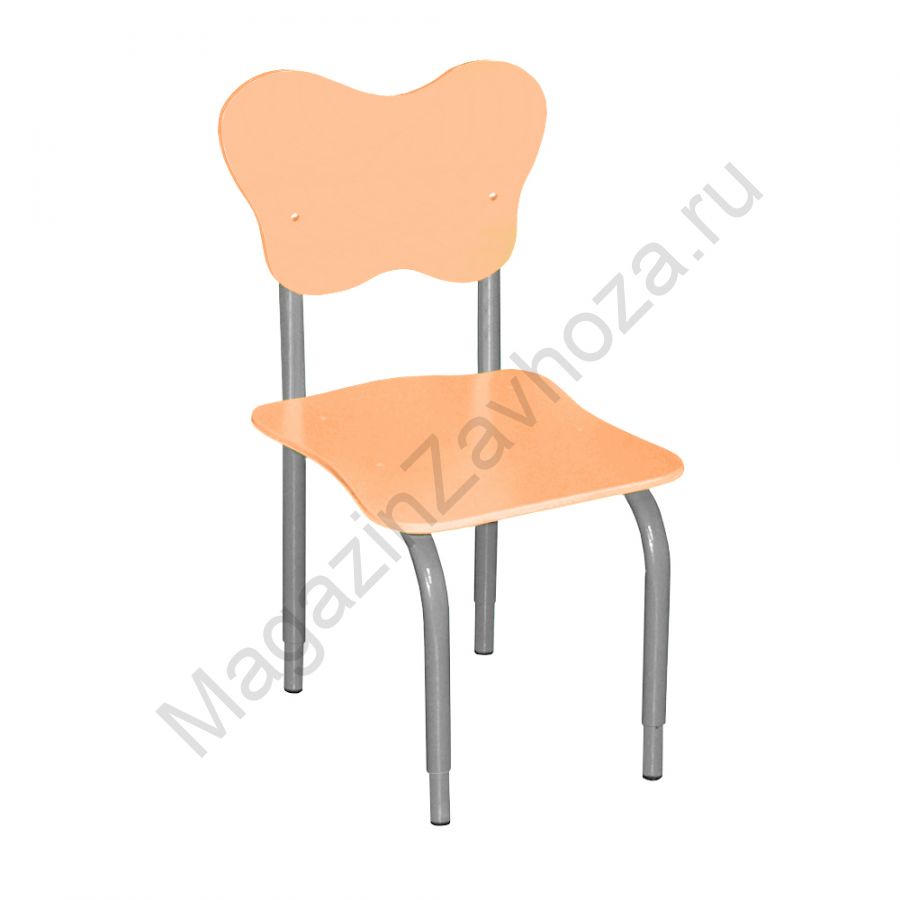 СТУЛ НА М/К РЕГУЛИРУЕМЫЙ 2 МДФ ФИГУРНЫЙ (ПЕРСИК)