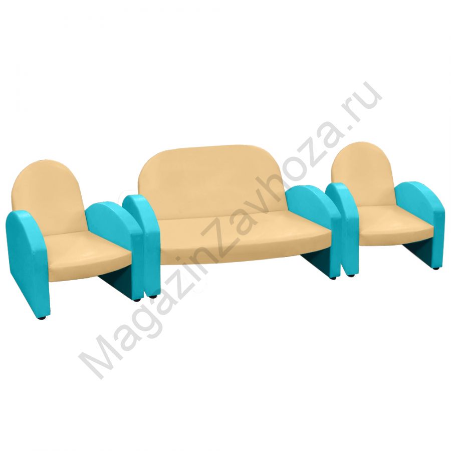 НАБОР "ЭКОНОМ" ДИВАН 154 БЕЖЕВЫЙ 2