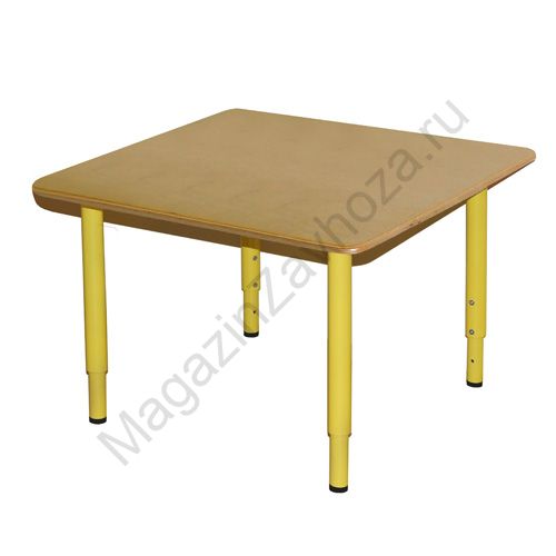 СТОЛ ДЕТСКИЙ ФАНЕРА РЕГУЛИРУЕМЫЙ 70 (700Х700)