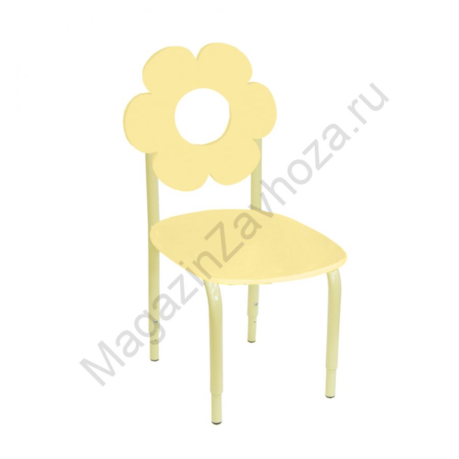 СТУЛ ДЕТСКИЙ НА М/К РЕГУЛИРУЕМЫЙ 2 МДФ ЦВЕТОК (КРЕМ-БРЮЛЕ)