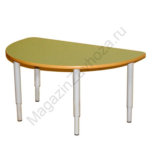 СТОЛ ДЕТСКИЙ МДФ РЕГУЛИРУЕМЫЙ (Полукруг 1100Х550)