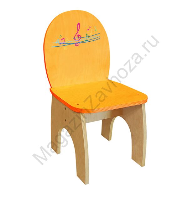 СТУЛ ДЕТСКИЙ МУЗЫКА М-11 (ЛАК+КРАСКА)