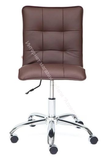 Кресло ZERO кож/зам, коричневый, 36-36