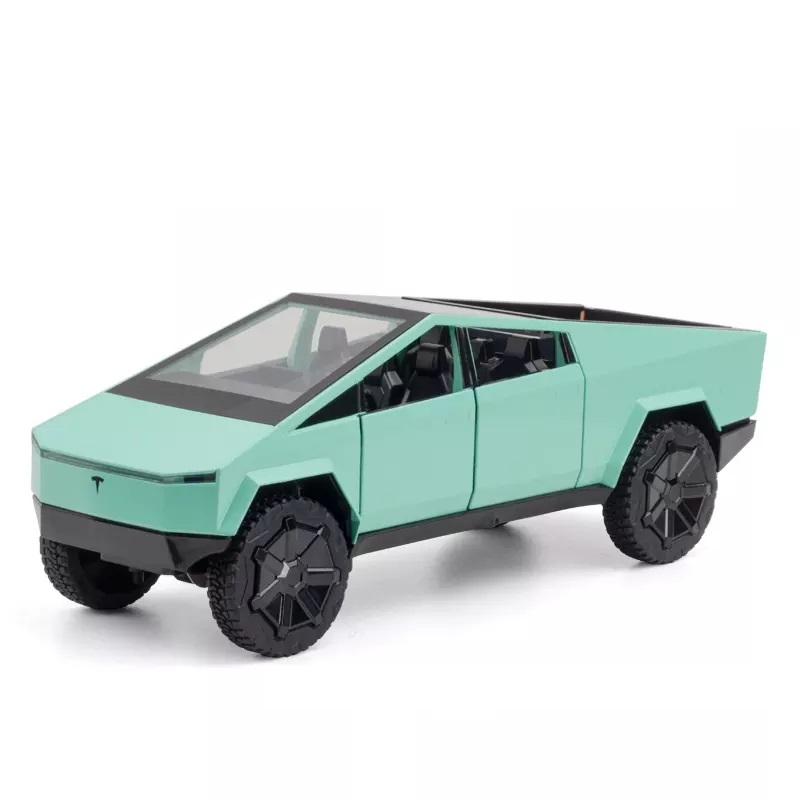 Металлическая коллекционная модель Tesla Cybertruck Pickup свет звук  24 см. 1:24