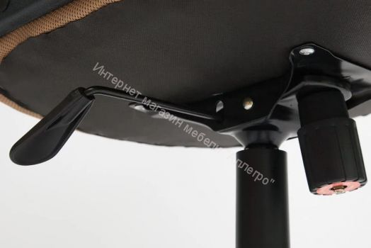 Кресло TRENDY кож/зам/ткань, коричневый/бронзовый, 36-36/21