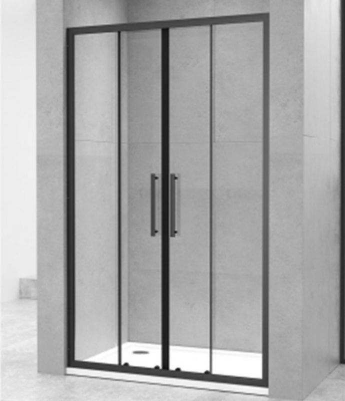 Душевая дверь Oporto Shower 8007-2B 210x190 см раздвижная, стекло прозрачное 6 мм