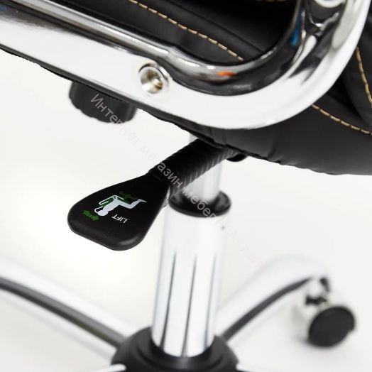 Кресло SOFTY LUX кож/зам, черный, 36-6