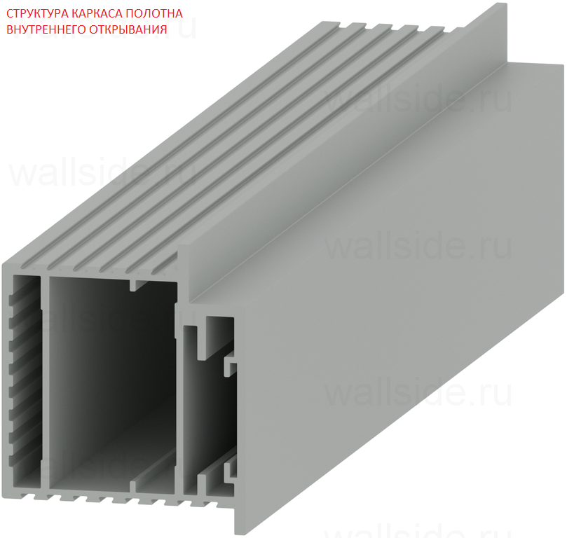 Скрытая дверь Pro Design Glass с матовым стеклом, открывание внутрь