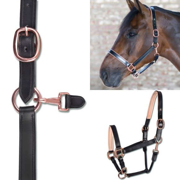 Недоуздок кожа -X-Line Rose gold- Waldhausen