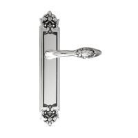 Ручка на планке Venezia Casanova PL96. натуральное серебро+черный
