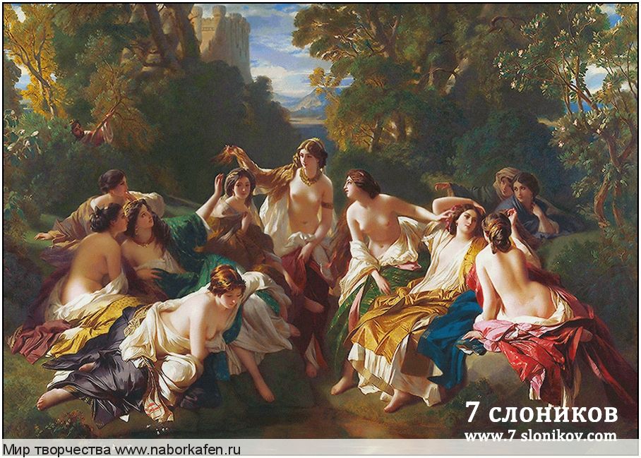 Набор для вышивания "368 Franz Xaver Winterhalter, Florinda"