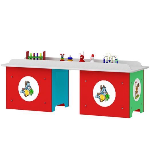 РСН-0089 Стол дидактический с набором игрушек, малый (1200x480x460 мм)