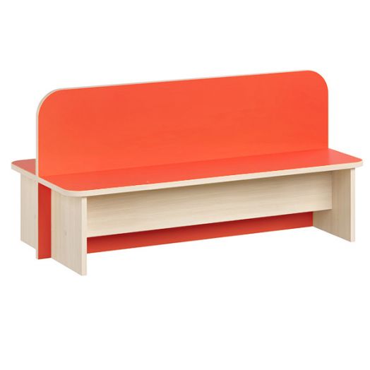 РСН-0100-10 Скамья Детская двухсторонняя Цвет Красный (1000x500x500 мм)