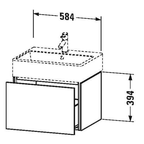 Тумба под раковину Duravit L-Cube LC 6174-6179 схема 8