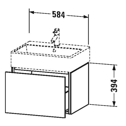 Тумба под раковину Duravit L-Cube LC 6174-6179 схема 8