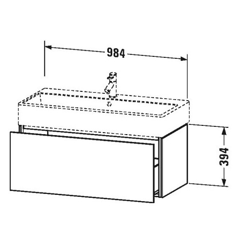 Тумба под раковину Duravit L-Cube LC 6174-6179 схема 11