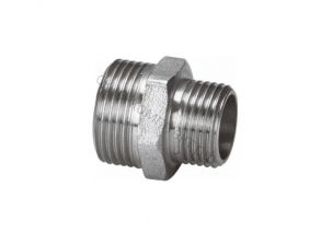 Ниппель переходной 1"1/2-3/4" (D40-20) нар/нар никель