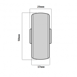 Ролик для чемоданов К-203 50*23