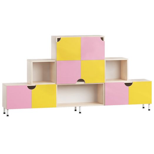 РСН-0197 Стеллаж для игрушек "Пирамида" (2100x304x1060 мм)