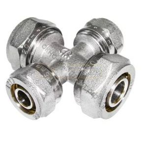 МП Крестовина С16х16х16х16 4 цанги "AQUALINK"