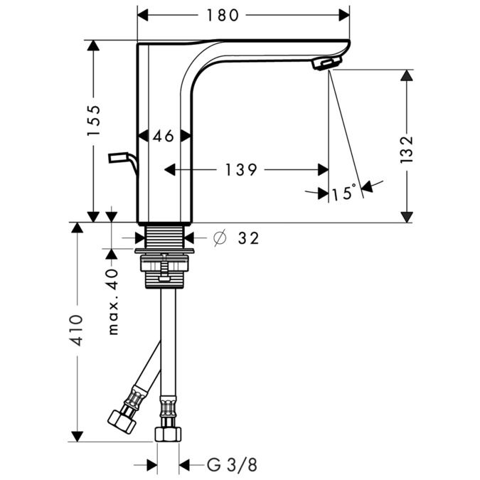 Смеситель Hansgrohe AXOR Urquiola для раковины 11020000 ФОТО