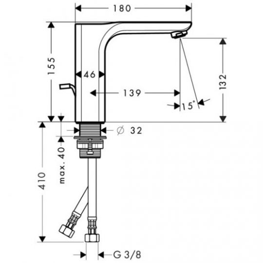 Смеситель Hansgrohe AXOR Urquiola для раковины 11020000 ФОТО