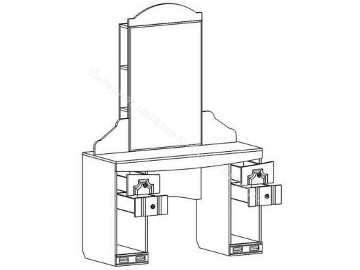 Трюмо “Мария-Луиза 10” (Бодега Белый)