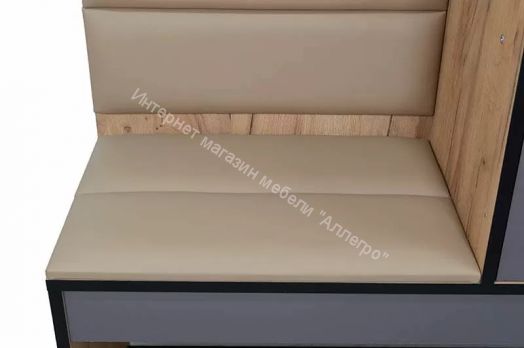 Прихожая Ольга-Лофт 1 (Дуб Крафт Золотой/Темно-Серый)