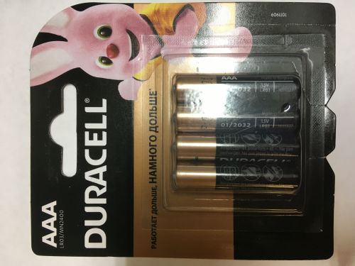 Батарейка DURACELL AAA LR03/MN2400