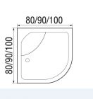 Душевая кабина DESNA 90/44 МТ