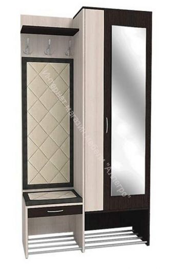 Прихожая Ольга 4 (Ясень Шимо Светлый/Венге)