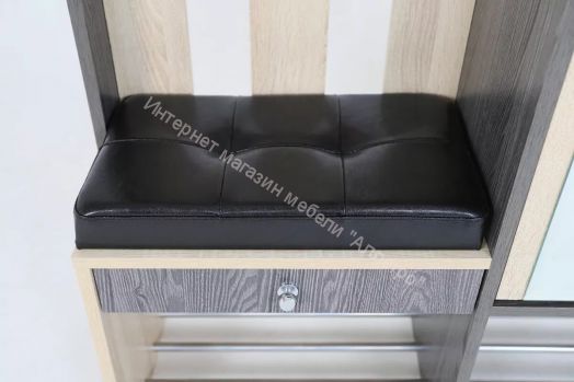 Прихожая Гретта 1 (Ясень Черный/Дуб Сонома)