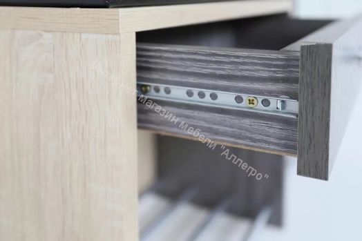 Прихожая Гретта 1 (Ясень Черный/Дуб Сонома)